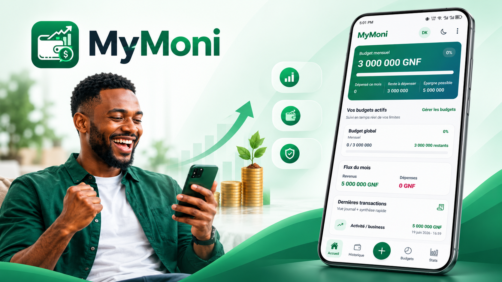 MyMoni — application mobile finance