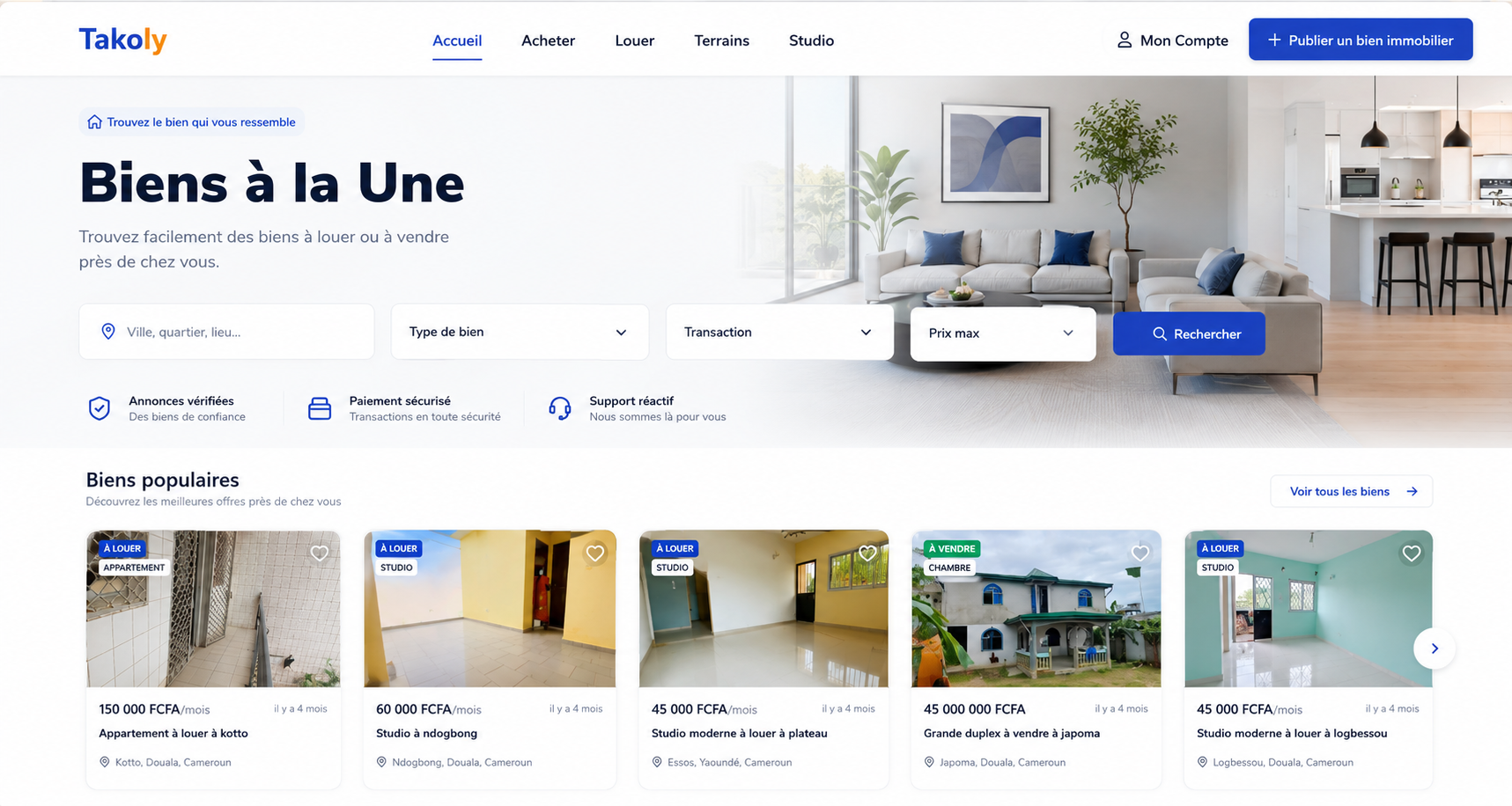Takoly — plateforme de services
